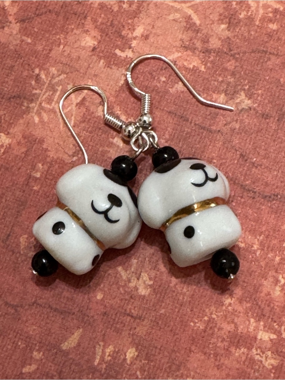 CERAMIC DOG EARRINGS
